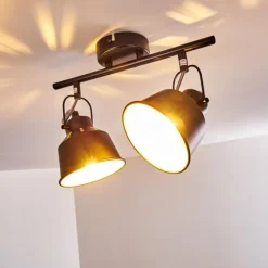 Plafonnier Safari Noir, 2 lumières