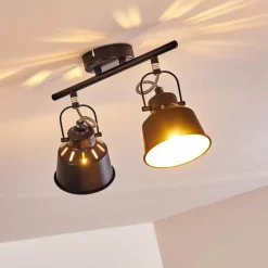 Plafonnier Safari Noir, 2 lumières