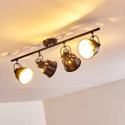 Plafonnier Safari Noir, 4 lumières