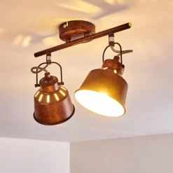 Plafonnier Safari Rouille, 2 lumières