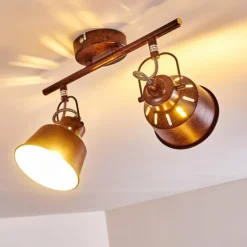 Plafonnier Safari Rouille, 2 lumières