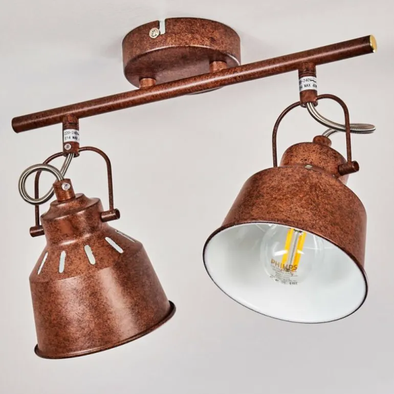 Plafonnier Safari Rouille, 2 lumières