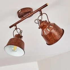 Plafonnier Safari Rouille, 2 lumières