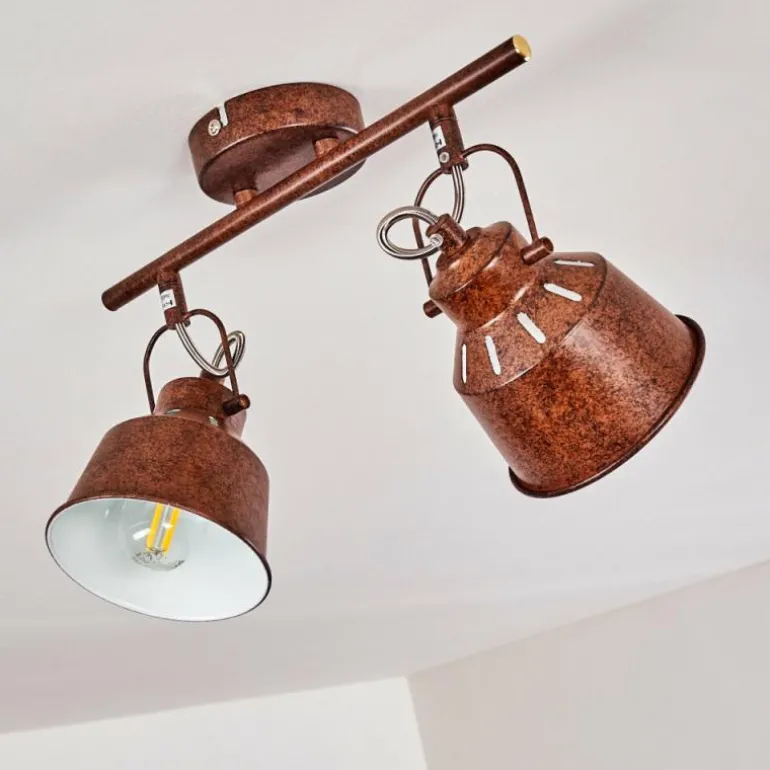 Plafonnier Safari Rouille, 2 lumières