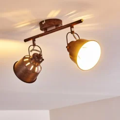 Plafonnier Safari Rouille, 2 lumières