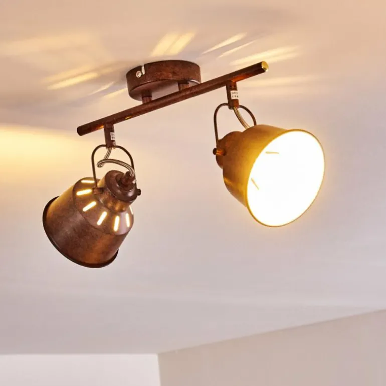 Plafonnier Safari Rouille, 2 lumières