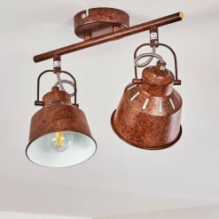 Plafonnier Safari Rouille, 2 lumières