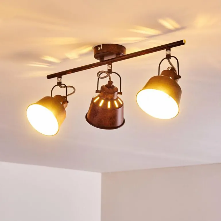 Plafonnier Safari Rouille, 3 lumières