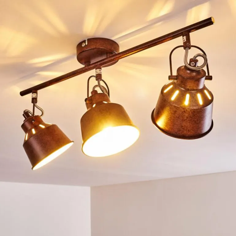 Plafonnier Safari Rouille, 3 lumières