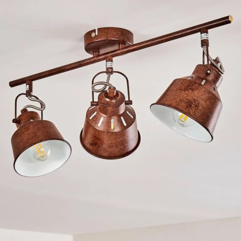 Plafonnier Safari Rouille, 3 lumières