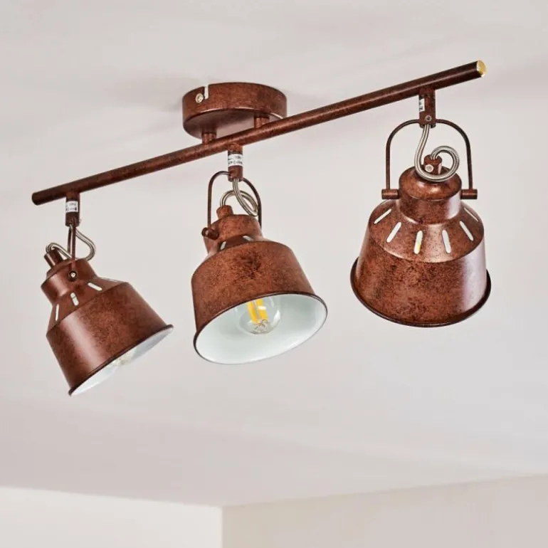 Plafonnier Safari Rouille, 3 lumières
