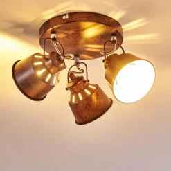 Plafonnier Safari Rouille, 3 lumières