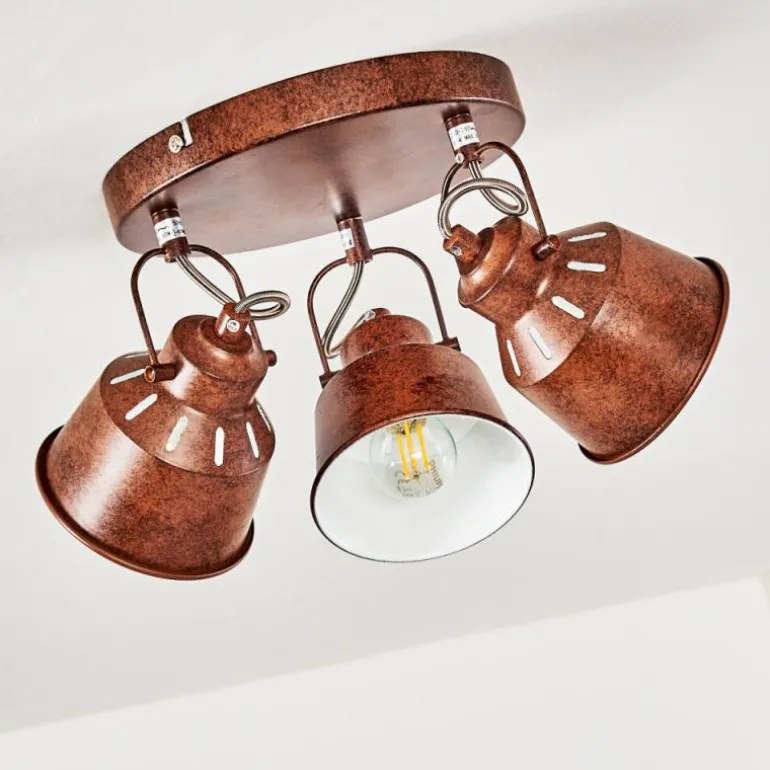 Plafonnier Safari Rouille, 3 lumières