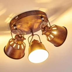 Plafonnier Safari Rouille, 3 lumières