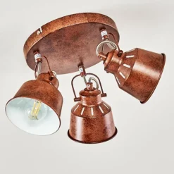 Plafonnier Safari Rouille, 3 lumières