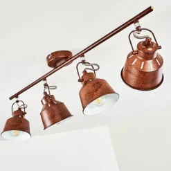 Plafonnier Safari Rouille, 4 lumières