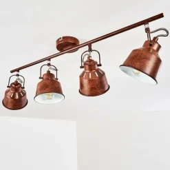 Plafonnier Safari Rouille, 4 lumières