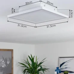 Plafonnier Salamo LED Blanc, 2 lumières