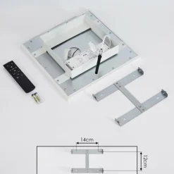 Plafonnier Salamo LED Blanc, 2 lumières