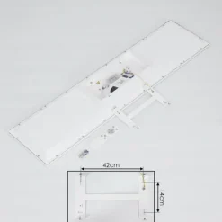 Plafonnier Salamo LED Blanc, 1 lumière, Télécommandes