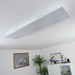 Plafonnier Salamo LED Blanc, 1 lumière, Télécommandes
