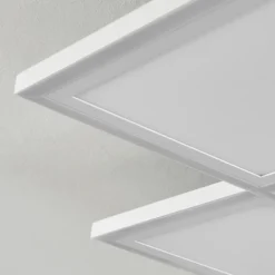 Plafonnier Salamo LED Blanc, 1 lumière, Télécommandes