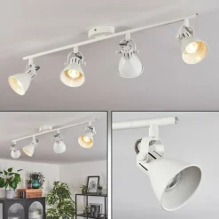 Plafonnier Salinas LED Blanc, 4 lumières