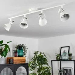 Plafonnier Salinas LED Blanc, 4 lumières