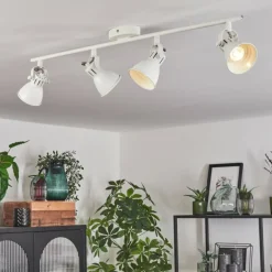 Plafonnier Salinas LED Blanc, 4 lumières