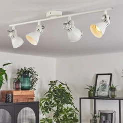 Plafonnier Salinas LED Blanc, 4 lumières