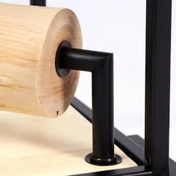 Plafonnier Salla Bois clair, Noir, 1 lumière