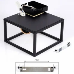 Plafonnier Salla Bois clair, Noir, 1 lumière