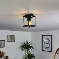 Plafonnier Salla Noir, 1 lumière