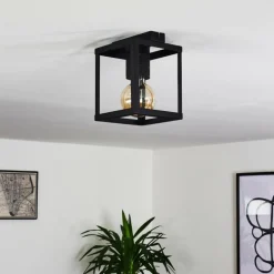 Plafonnier Salla Noir, 1 lumière