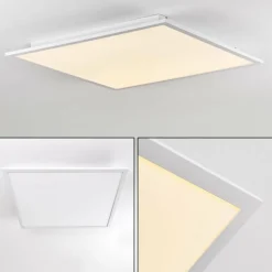 Plafonnier Salmi LED Aluminium, Blanc, 1 lumière