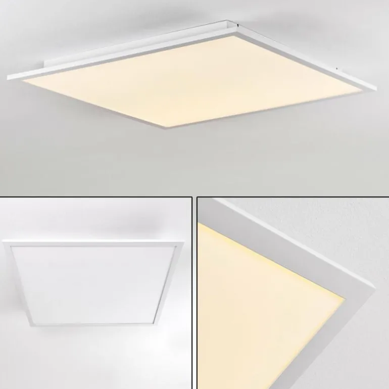 Plafonnier Salmi LED Aluminium, Blanc, 1 lumière