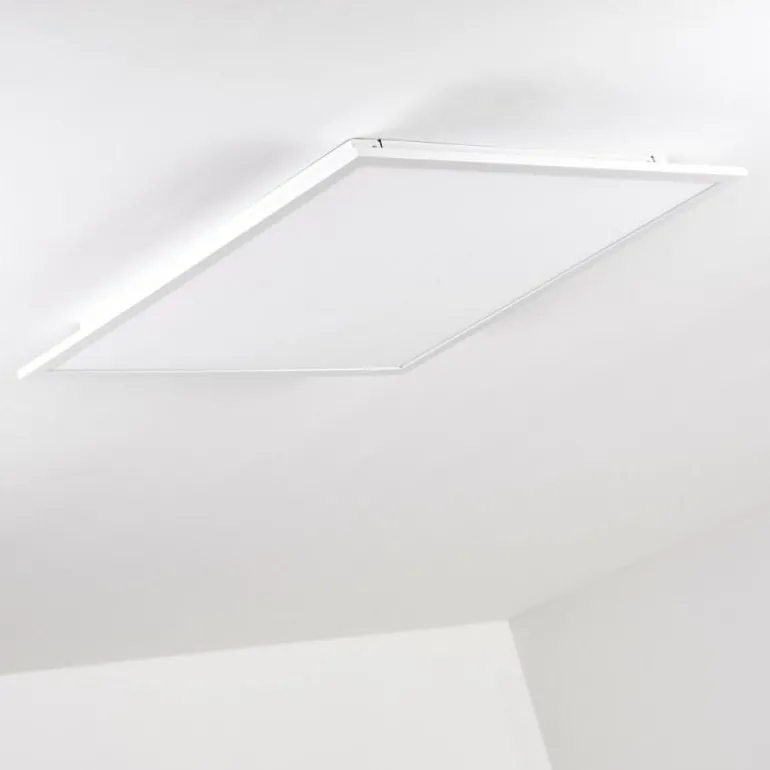 Plafonnier Salmi LED Aluminium, Blanc, 1 lumière