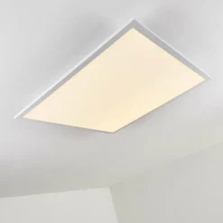 Plafonnier Salmi LED Aluminium, Blanc, 1 lumière