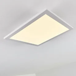 Plafonnier Salmi LED Aluminium, Blanc, 1 lumière