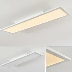 Plafonnier Salmi LED Blanc, 1 lumière