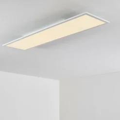 Plafonnier Salmi LED Blanc, 1 lumière, Télécommandes