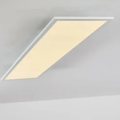 Plafonnier Salmi LED Blanc, 1 lumière, Télécommandes