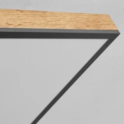 Plafonnier Salmi LED Couleur bois, Noir, Blanc, 1 lumière