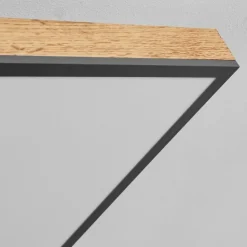 Plafonnier Salmi LED Couleur bois, Noir, Blanc, 1 lumière