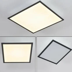 Plafonnier Salmi LED Gris, Blanc, 1 lumière