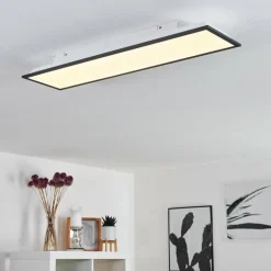 Plafonnier Salmi LED Noir, Blanc, 1 lumière