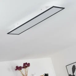 Plafonnier Salmi LED Noir, Blanc, 1 lumière