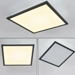 Plafonnier Salmi LED Noir, Blanc, 1 lumière