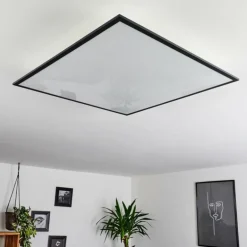 Plafonnier Salmi LED Noir, Blanc, 1 lumière