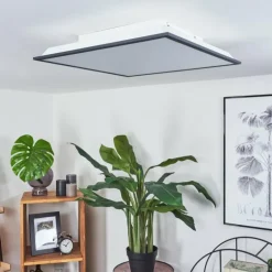 Plafonnier Salmi LED Noir, Blanc, 2 lumières